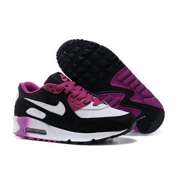 Nike Air Max 90 Womens Shoes Black White Rose Red Special Australia